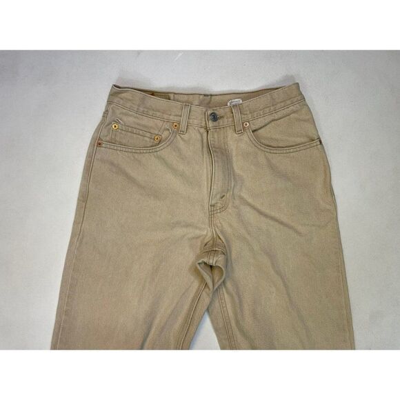 VINTAGE Levi's 550 Denim Jeans Men Size 30 X 30 Beige Tag Size 32 X 32 USA 90s - Picture 2 of 9